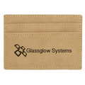 Light Brown Leather Money Clip